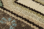 3x9 Ivory and Brown Turkish Persian Runner