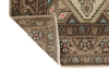 3x9 Ivory and Brown Turkish Persian Runner