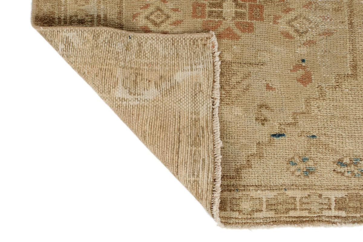 2x9 Ivory and Brown Persian Runner