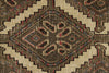 2x9 Ivory and Brown Persian Traditional  Runner