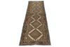 2x9 Ivory and Brown Persian Traditional  Runner