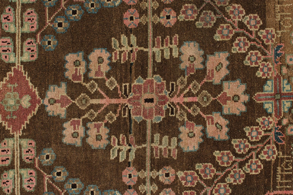 3x10 Brown and Pink Persian Traditional Runner