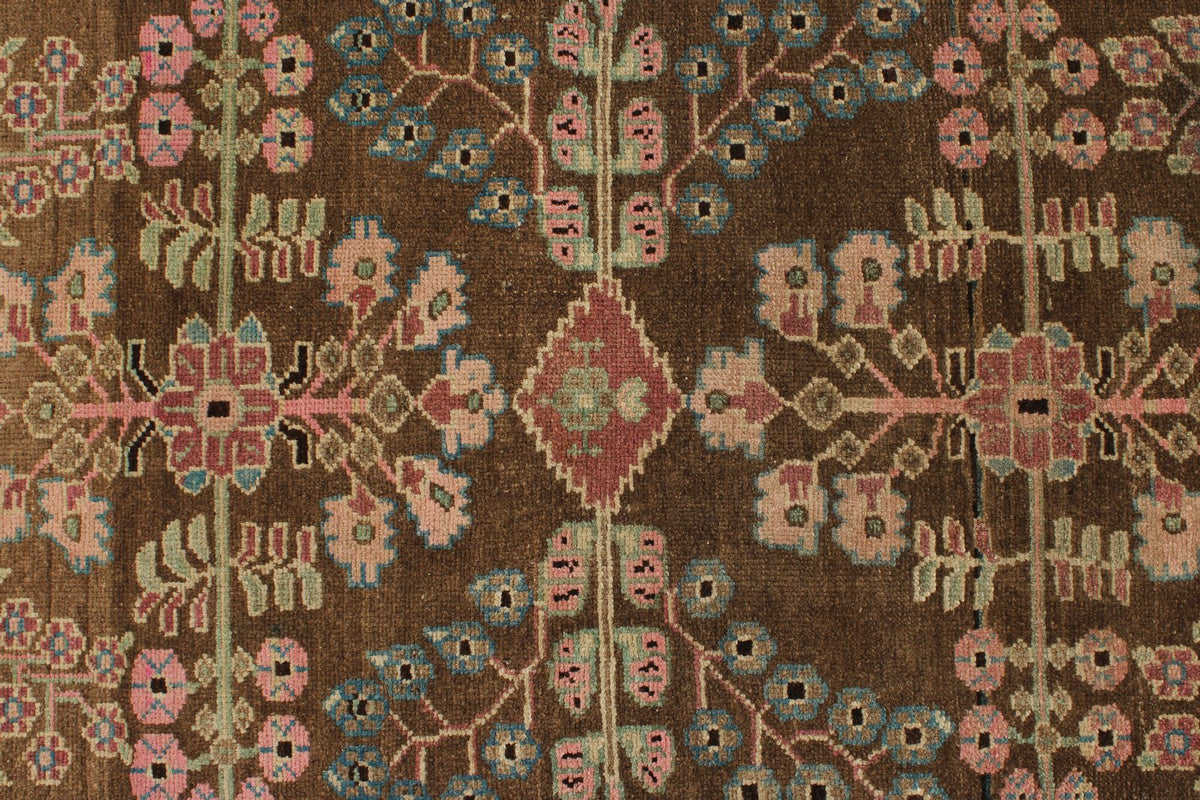 3x10 Brown and Pink Persian Traditional Runner