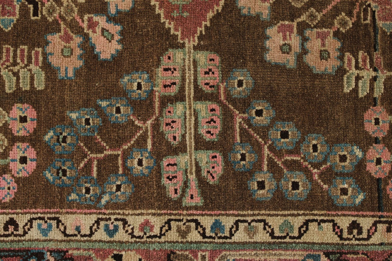 3x10 Brown and Pink Persian Traditional Runner