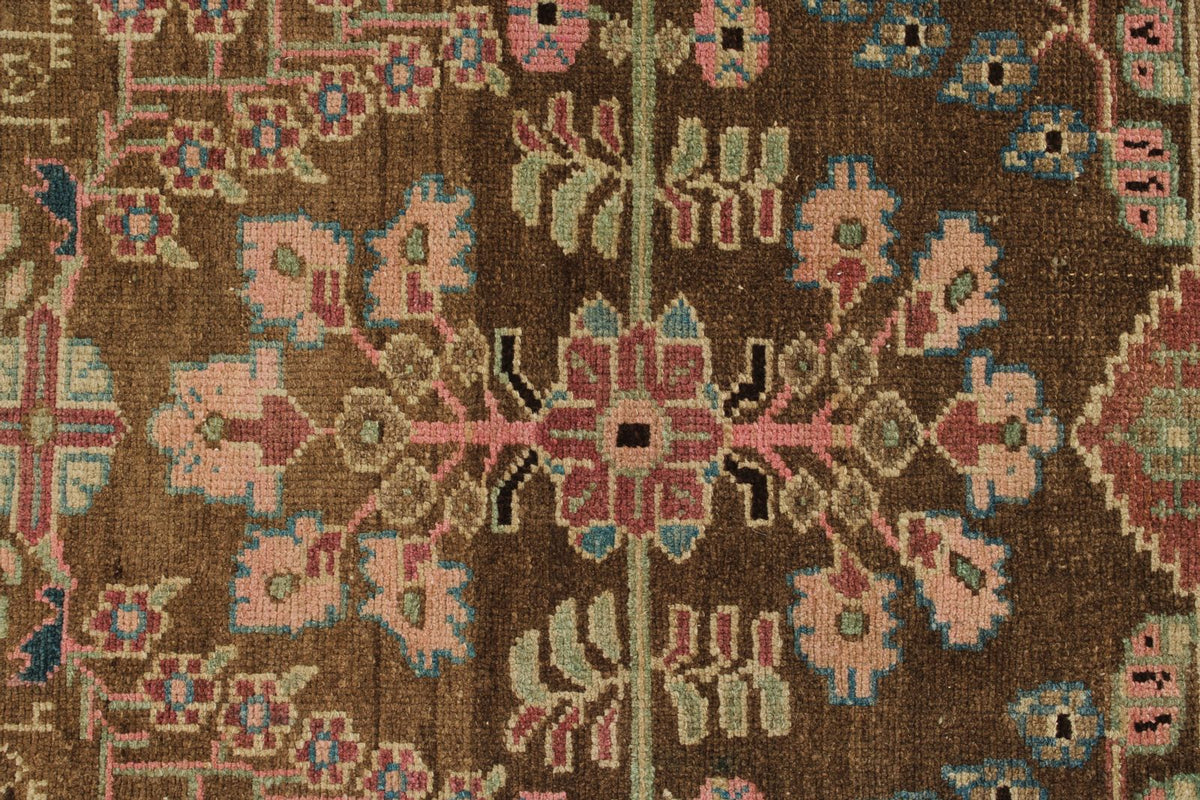 3x10 Brown and Pink Persian Traditional Runner