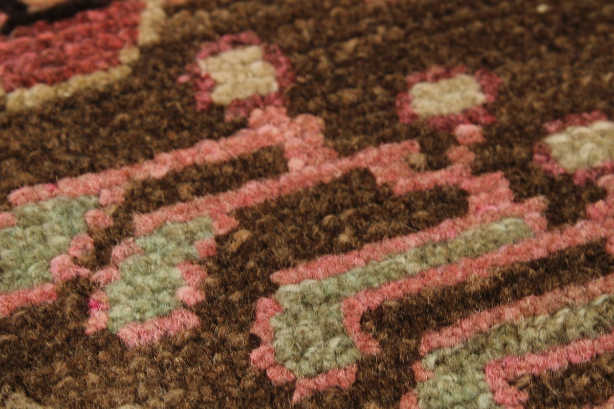 3x10 Brown and Pink Persian Traditional Runner