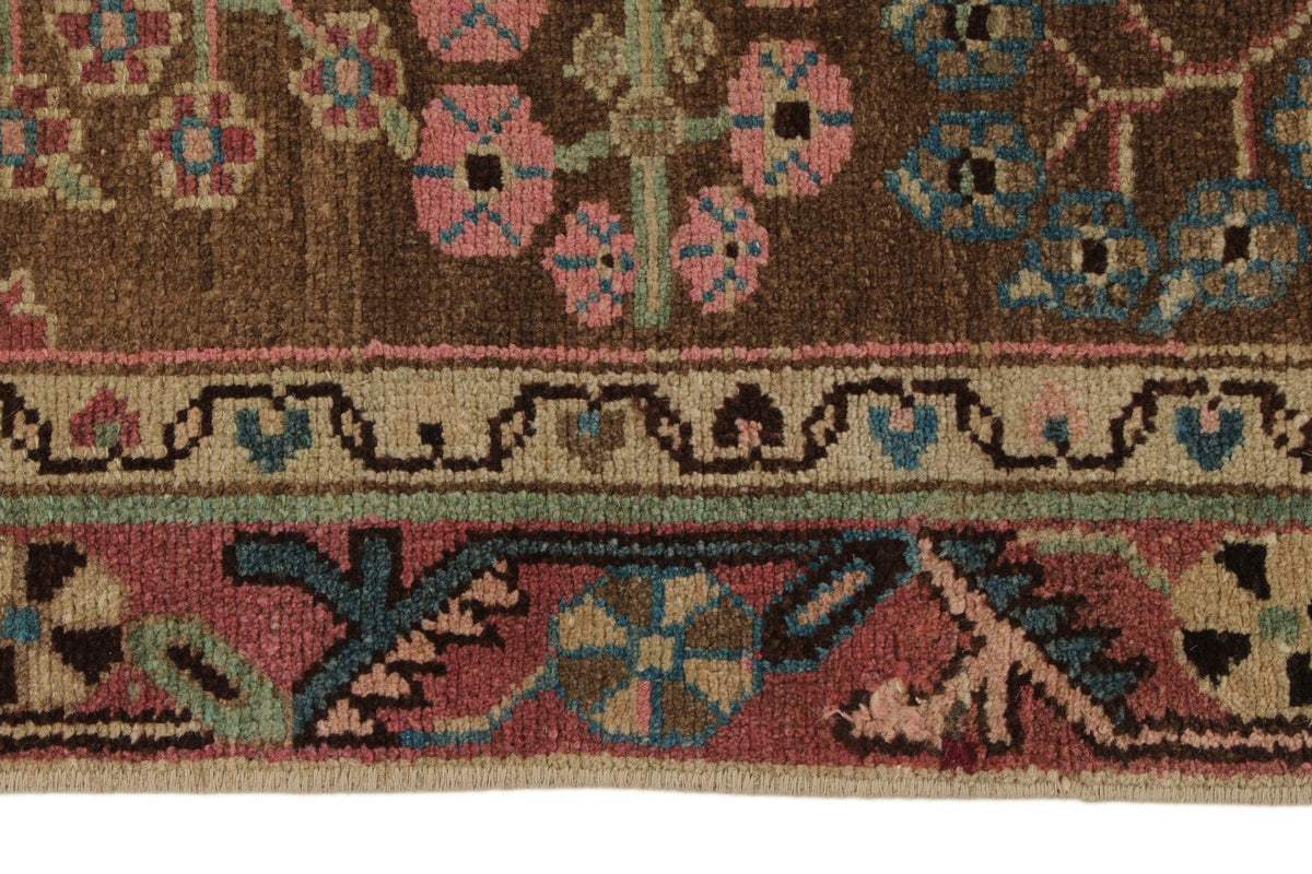 3x10 Brown and Pink Persian Traditional Runner