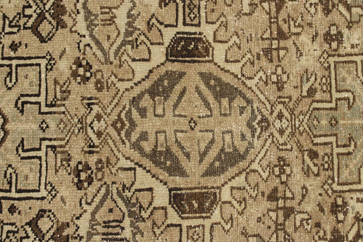 3x8 Beige and Brown Persian Runner