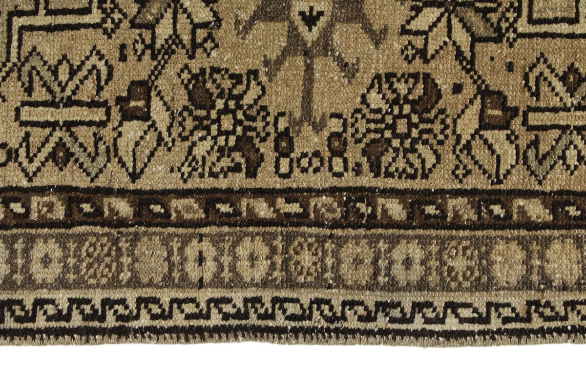 3x8 Beige and Brown Persian Runner