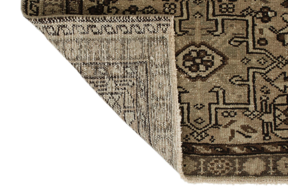 3x8 Beige and Brown Persian Runner