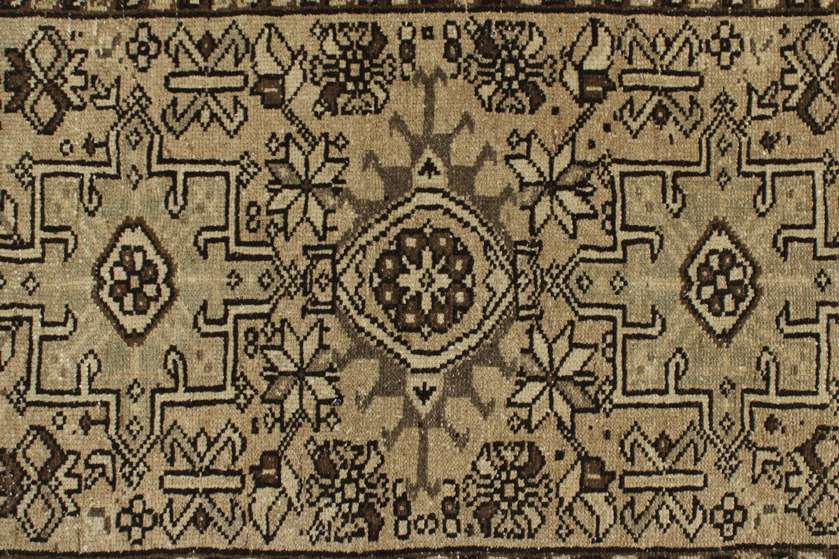 3x8 Beige and Brown Persian Runner