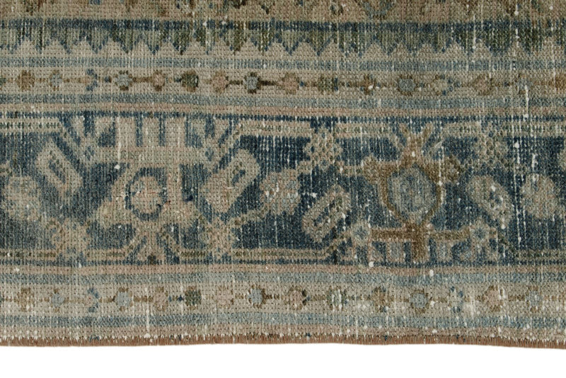 4x5 Light Brown and Light Blue Persian Traditional Rug