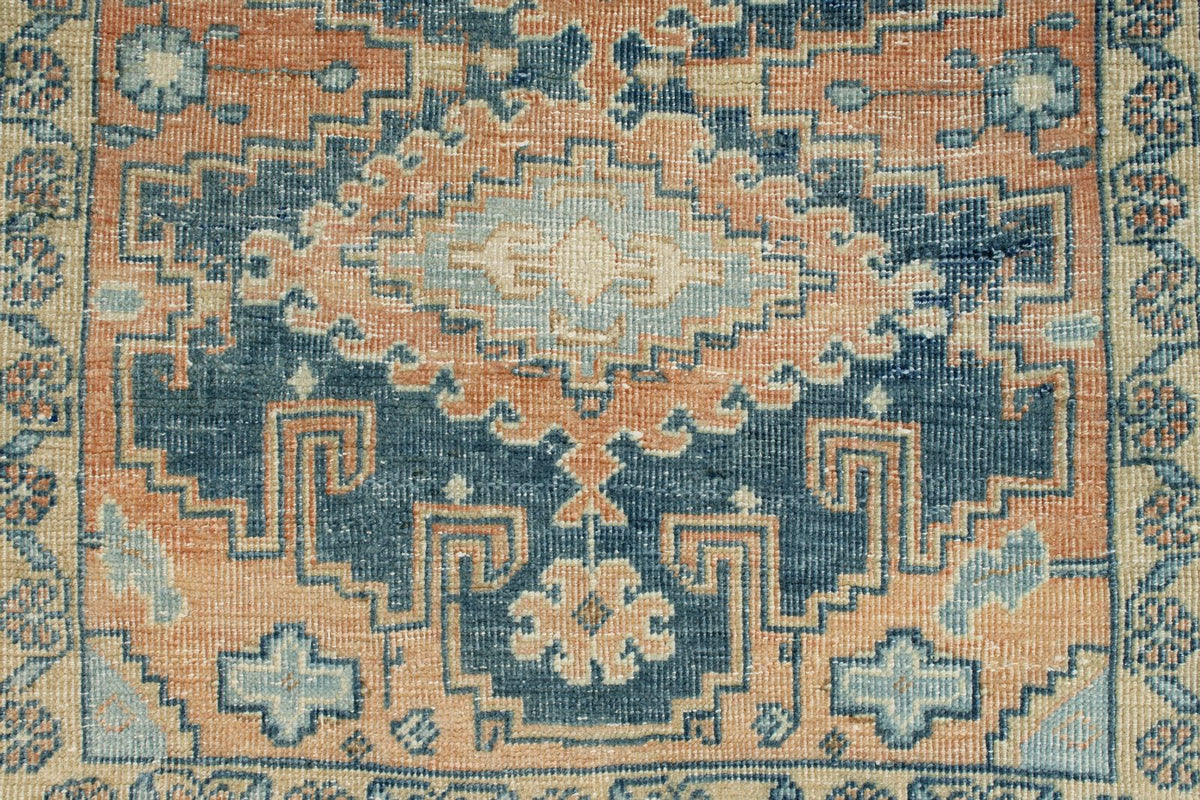 3x11 Blue and Rust Turkish Persian Runner