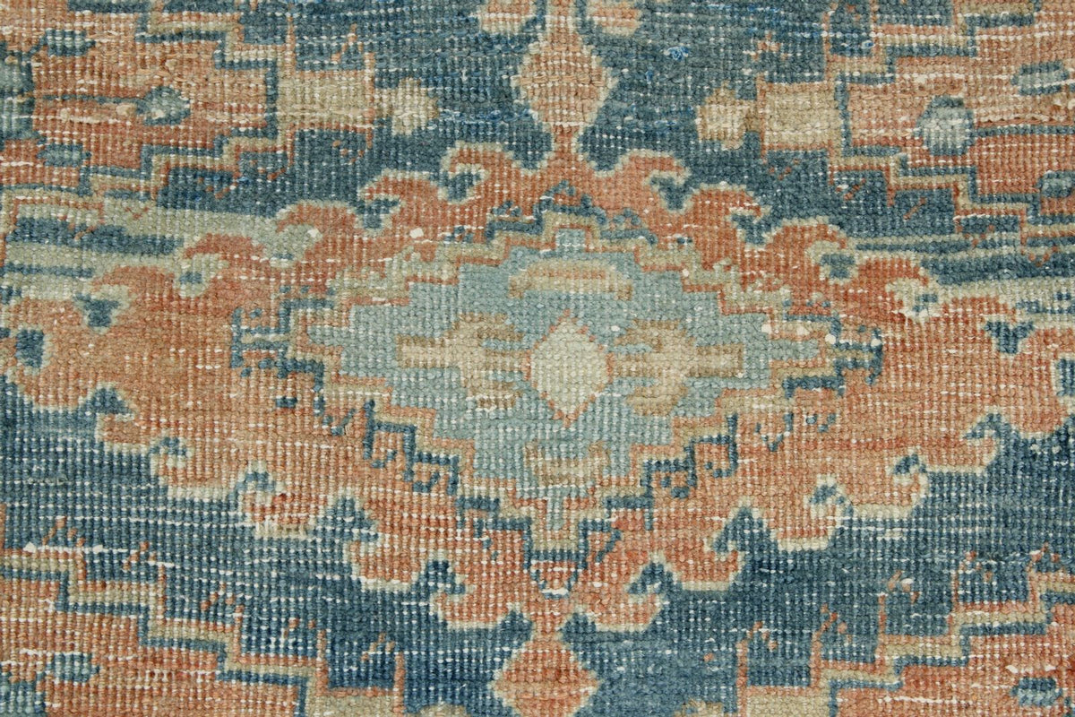 3x11 Blue and Rust Turkish Persian Runner