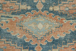 3x11 Blue and Rust Turkish Persian Runner
