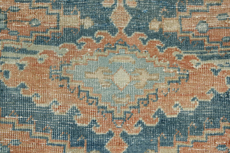 3x11 Blue and Rust Turkish Persian Runner