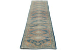 3x11 Blue and Rust Turkish Persian Runner