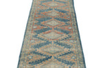 3x11 Blue and Rust Turkish Persian Runner