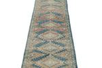 3x11 Blue and Rust Turkish Persian Runner