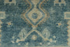 5x7 Ivory and Light Blue Persian Tribal Rug
