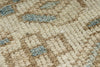 5x8 Ivory and Light Blue Persian Rug