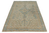 5x8 Ivory and Light Blue Persian Rug