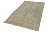 5x8 Ivory and Light Blue Persian Rug