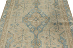 5x8 Ivory and Light Blue Persian Rug