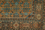 5x6 Rust and Light Blue Persian Tribal Rug