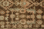 4x16 Brown and Ivory Persian Traditional Runner
