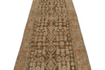 4x16 Brown and Ivory Persian Traditional Runner