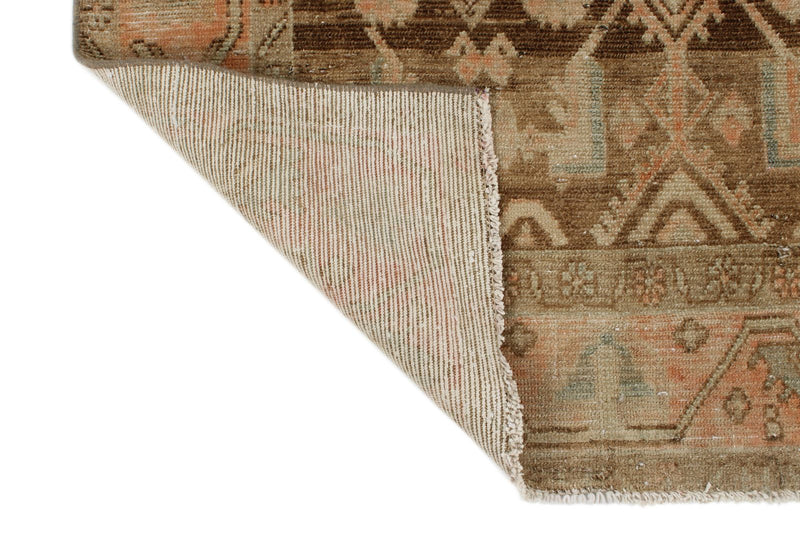 4x16 Brown and Ivory Persian Traditional Runner