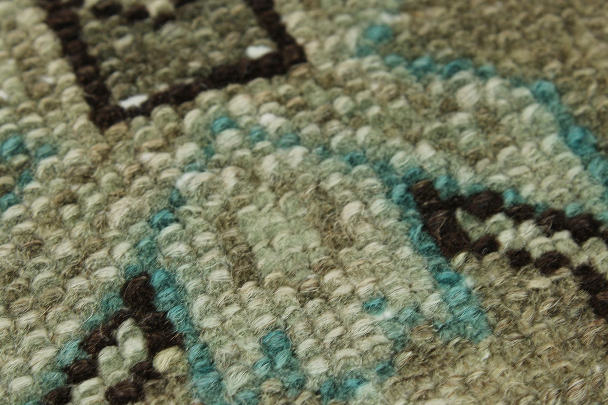 3x13 Brown and Ivory Persian Tribal Runner