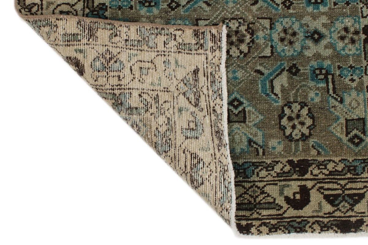 3x13 Brown and Ivory Persian Tribal Runner