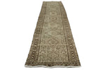 4x15 Ivory and Brown Persian Runner