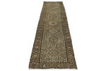 4x15 Ivory and Brown Persian Runner