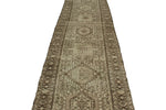 4x15 Ivory and Brown Persian Runner