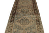 4x10 Ivory and Brown Anatolian Persian Runner