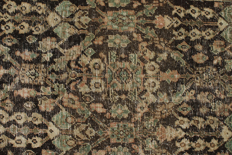 3x10 Brown and Ivory Persian Runner
