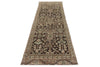 3x10 Brown and Ivory Persian Runner