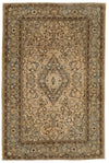 4x7 Beige and Gray Persian Rugs