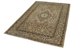 4x7 Beige and Gray Persian Rugs