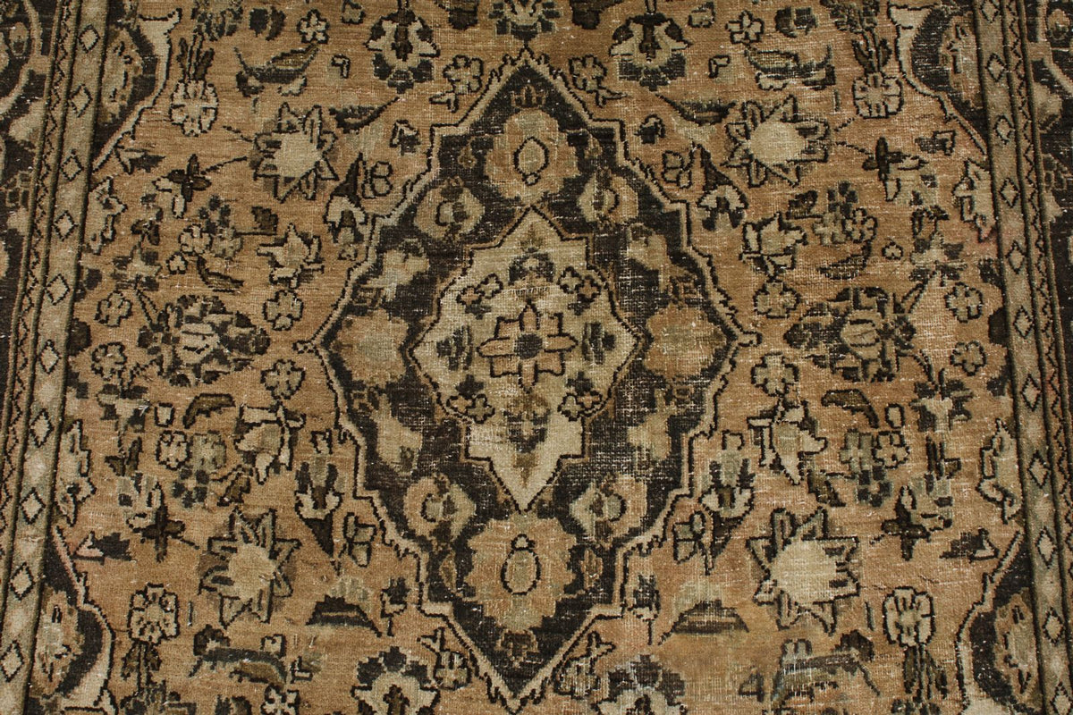 4x7 Beige and Brown Persian Rug