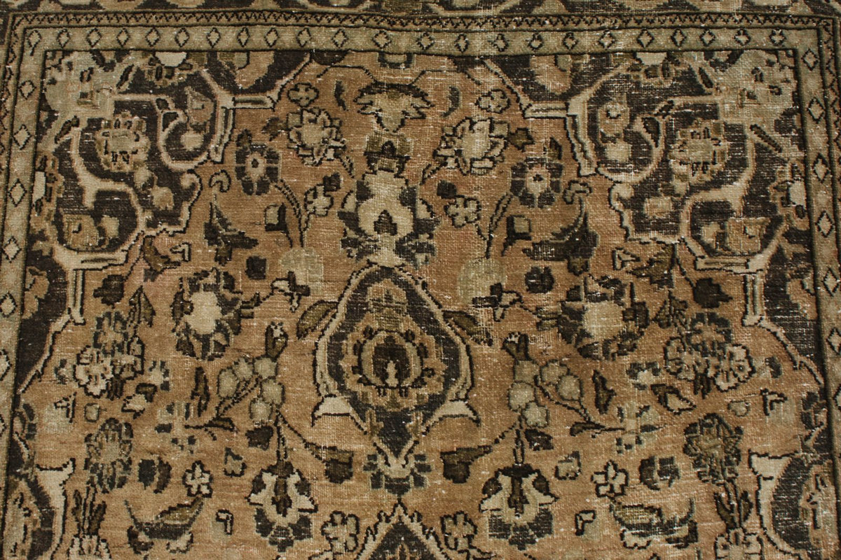 4x7 Beige and Brown Persian Rug