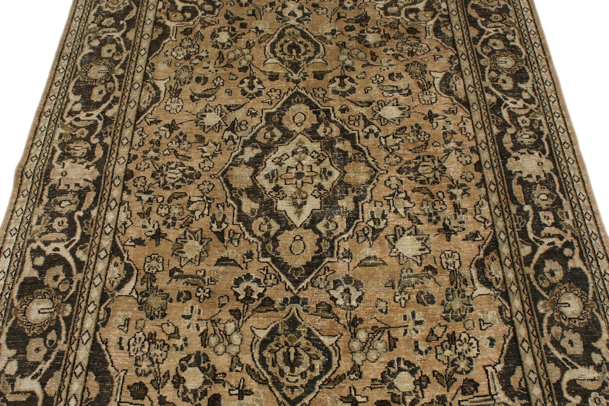 4x7 Beige and Brown Persian Rug