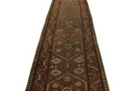 3x14 Ivory and Brown Persian Runner