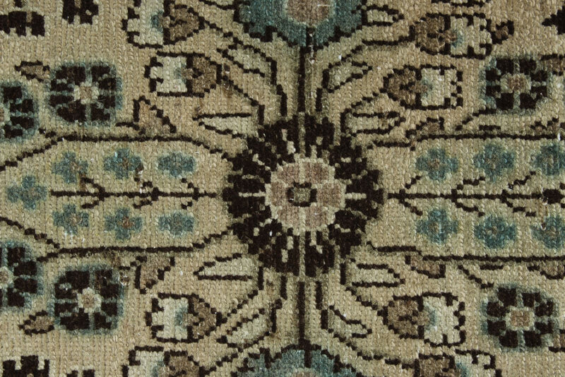 3x23 Ivory and Brown Persian Traditional Runner