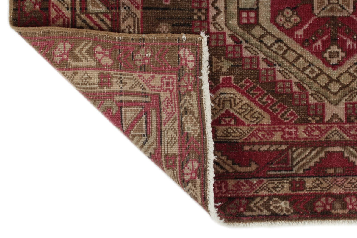 3x14 Brown and Red Anatolian Tribal Runner