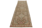 3x12 Brown and Ivory Persian Tribal Runner