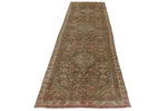 3x12 Brown and Ivory Persian Tribal Runner